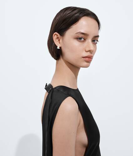 Women's Candy Drop Earrings in White Bottega Veneta Luxembourg EN - Image 2