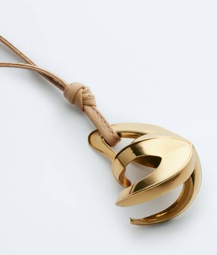Women's Drop Leather Necklace in Shore Bottega Veneta Germany EN - Image 2