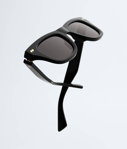 Gafas de sol Dizzy cuadradas en Black/grey Bottega Veneta M&eacute;xico ES - Image 3