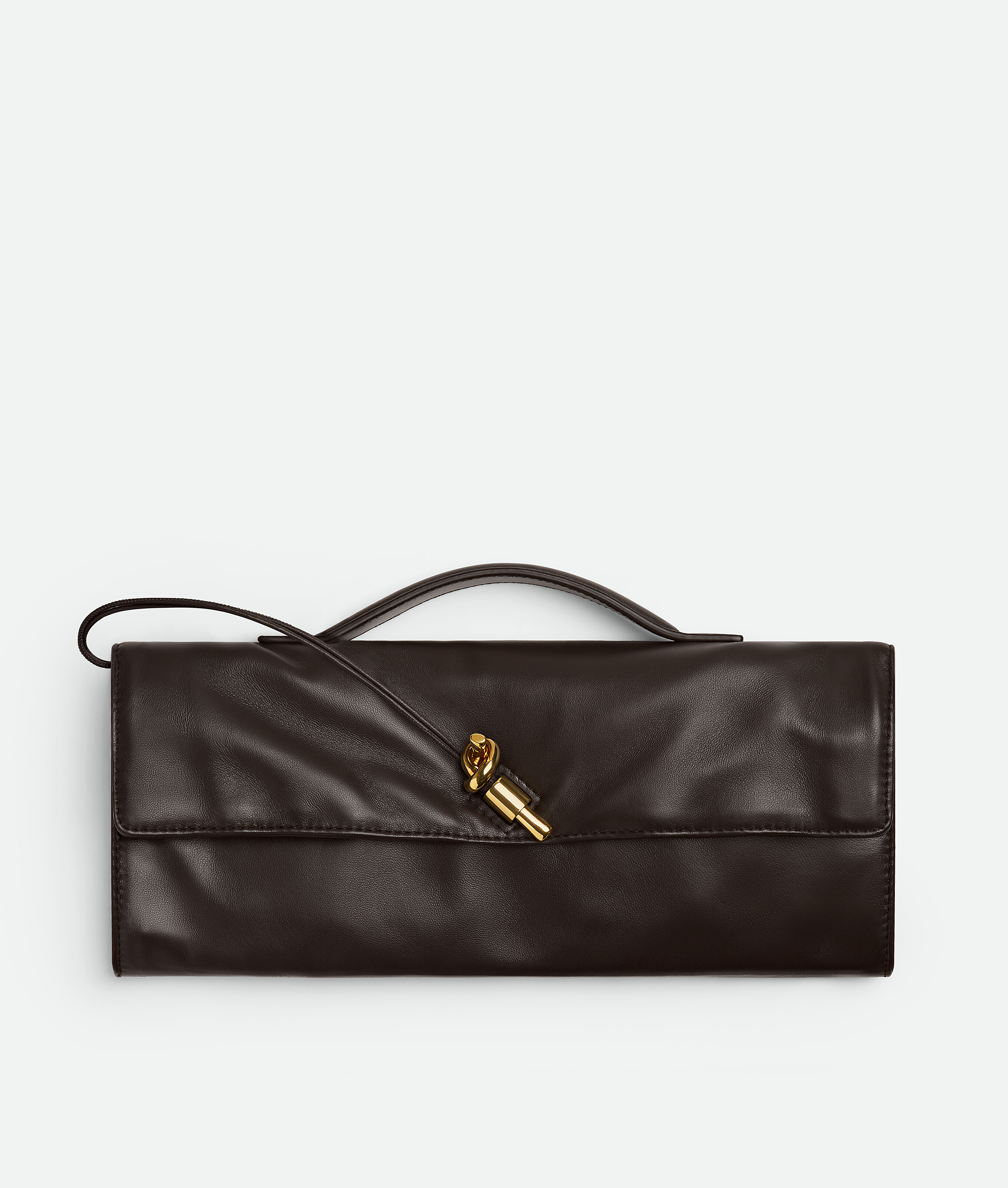 Bottega Veneta Brown Andiamo Clutch - Woman - U