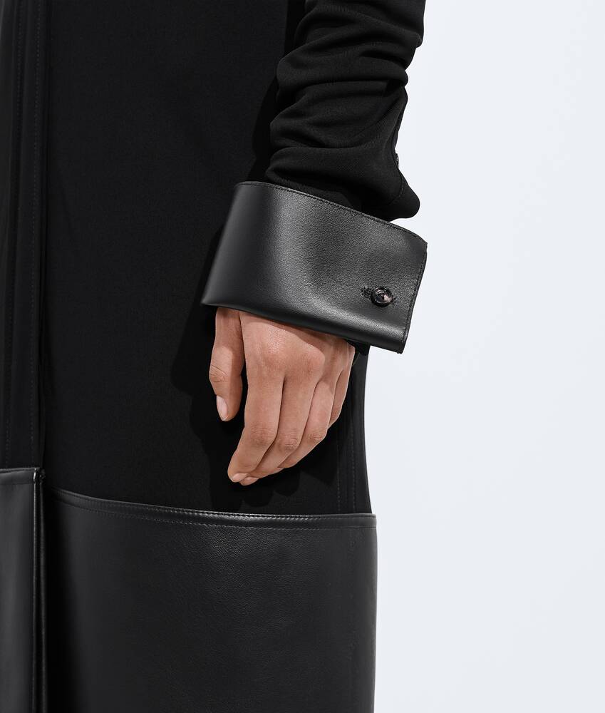 Women's Crepe Viscose Jersey Dress in Double black Bottega Veneta Luxembourg EN - Image 4
