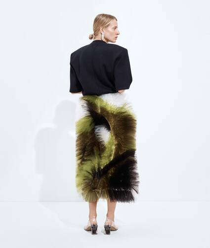 Fringed Embroidery Skirt