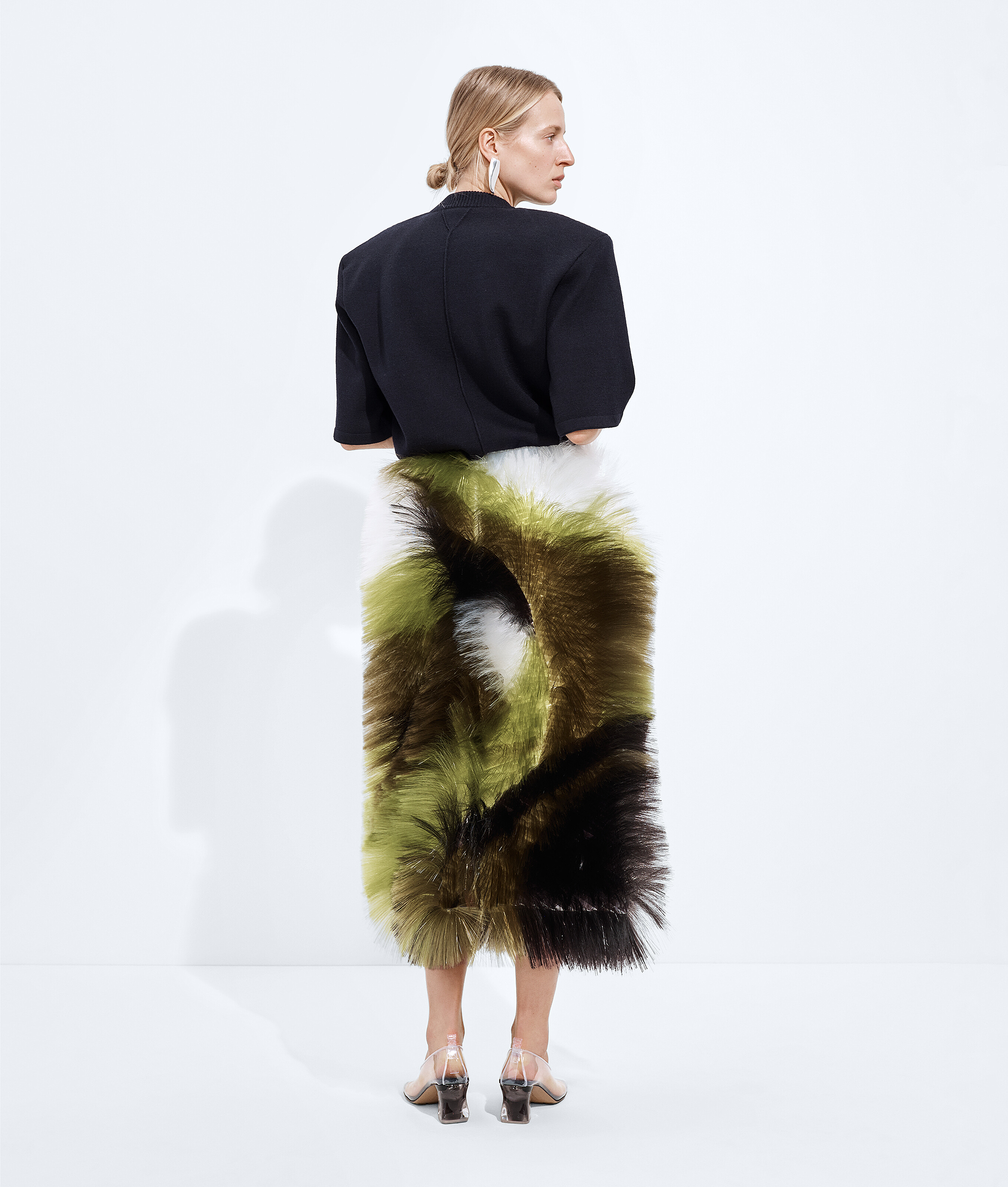 Gonna con ricamo a frange da Donna in Jalapeno/multi Bottega Veneta Italia IT - Image 2