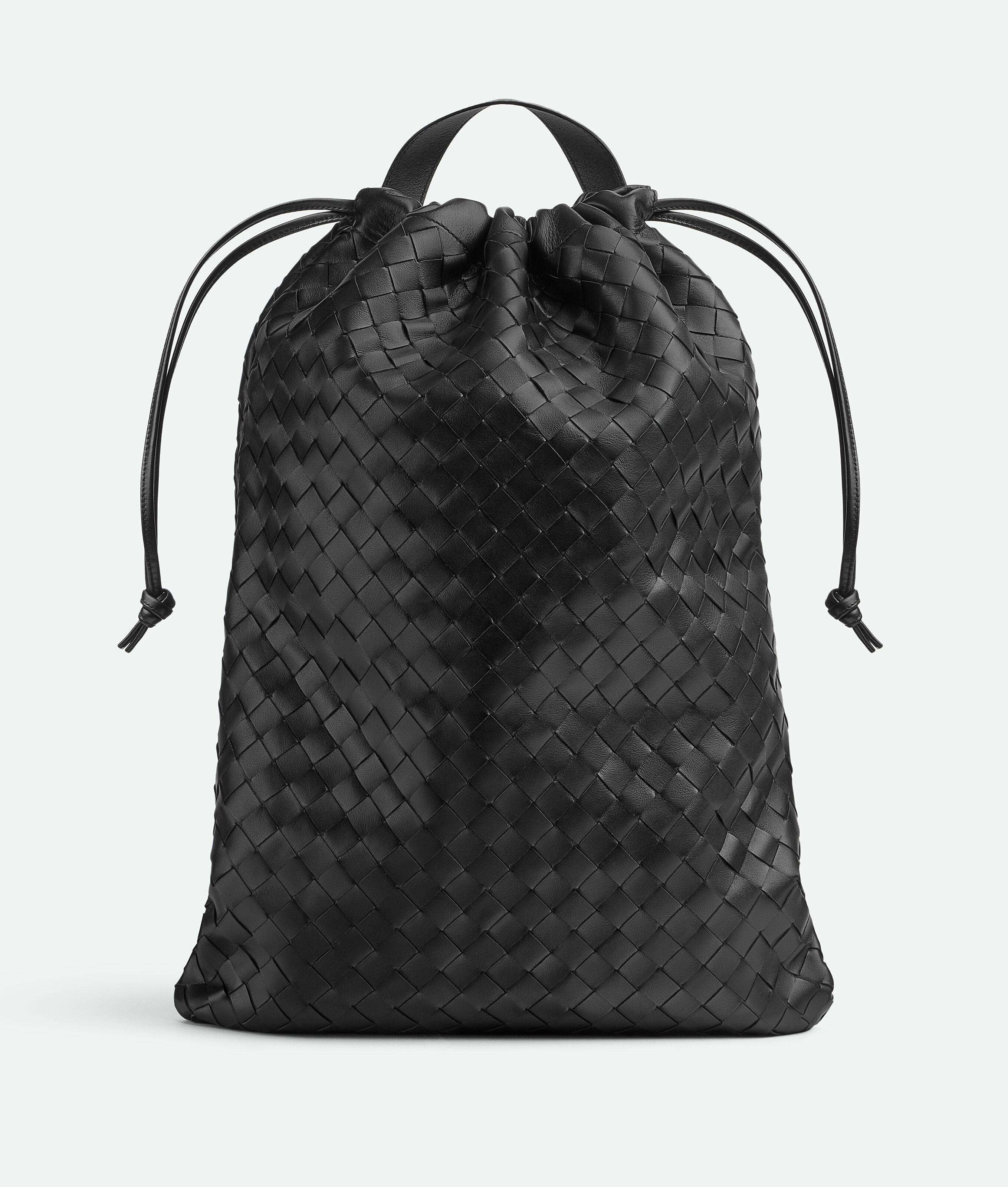 Bottega Veneta Intrecciato Trail Backpack In Black