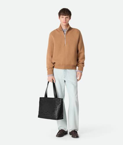 Small Intrecciato Zipped Tote