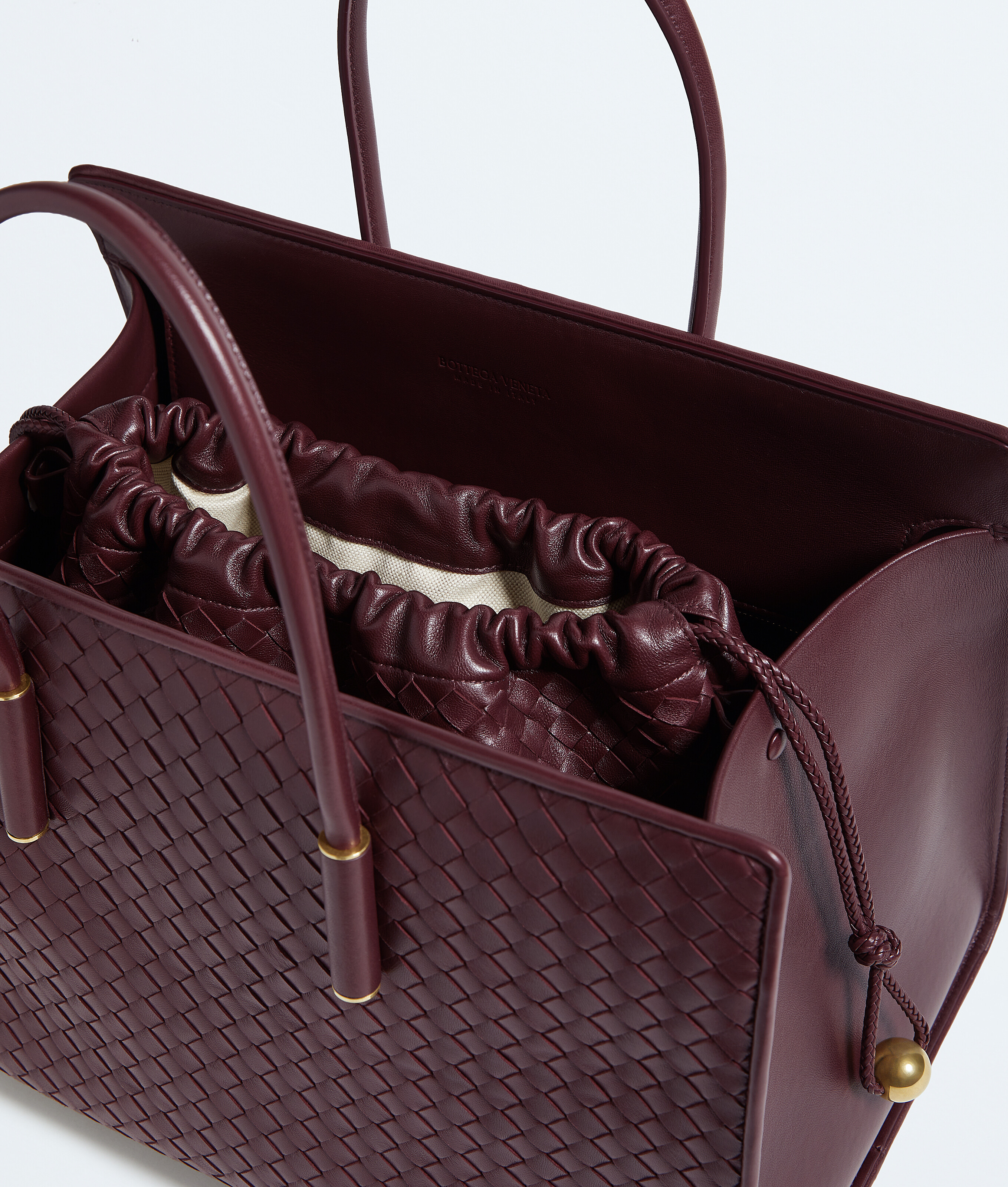 Women's Barbara Tote in Deep mahogany Bottega Veneta United Kingdom EN - Image 5