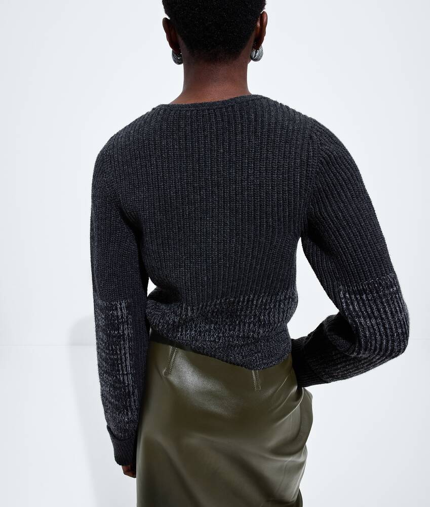 C&aacute;rdigan de lana y cachemira para Mujer en Ardoise melange Bottega Veneta M&eacute;xico ES - Image 3
