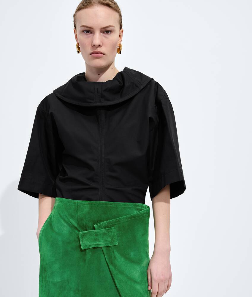 Women's Suede Leather Skirt in Grass green Bottega Veneta United Kingdom EN - Image 4
