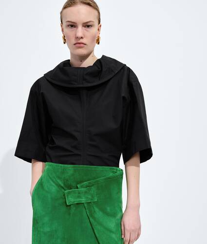 Rock aus Wildleder f&uuml;r Damen in Grass green Bottega Veneta &Ouml;sterreich DE - Image 4