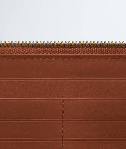 Cartera con cremallera en el contorno Intrecciato para Mujer en Tannin Bottega Veneta M&eacute;xico ES - Image 3