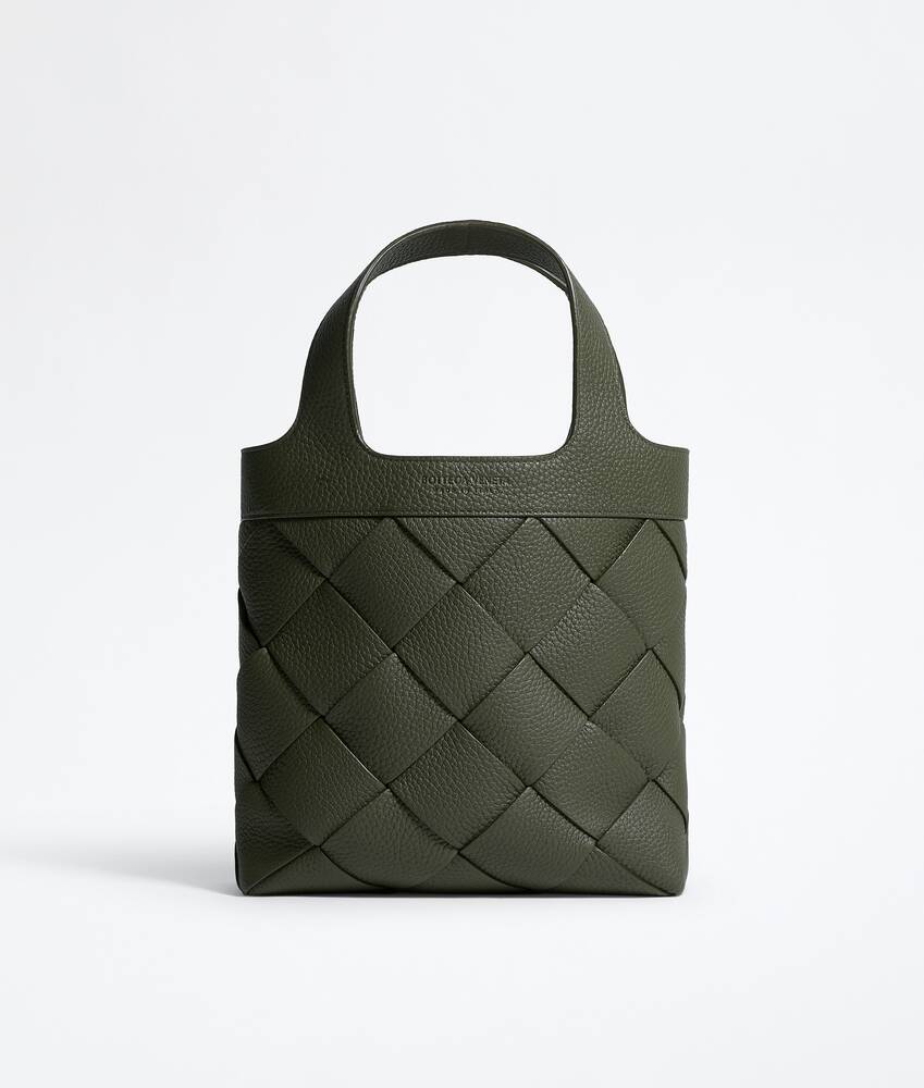 Small Diago Tote in Bark Green