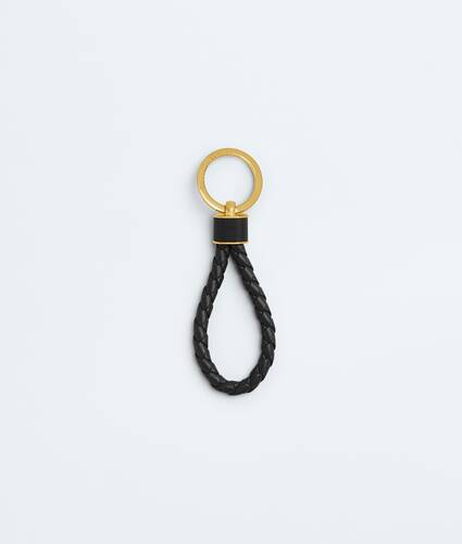 Ela's Porta-chaves Intreccio em Black Bottega Veneta Brasil PT - Image 1