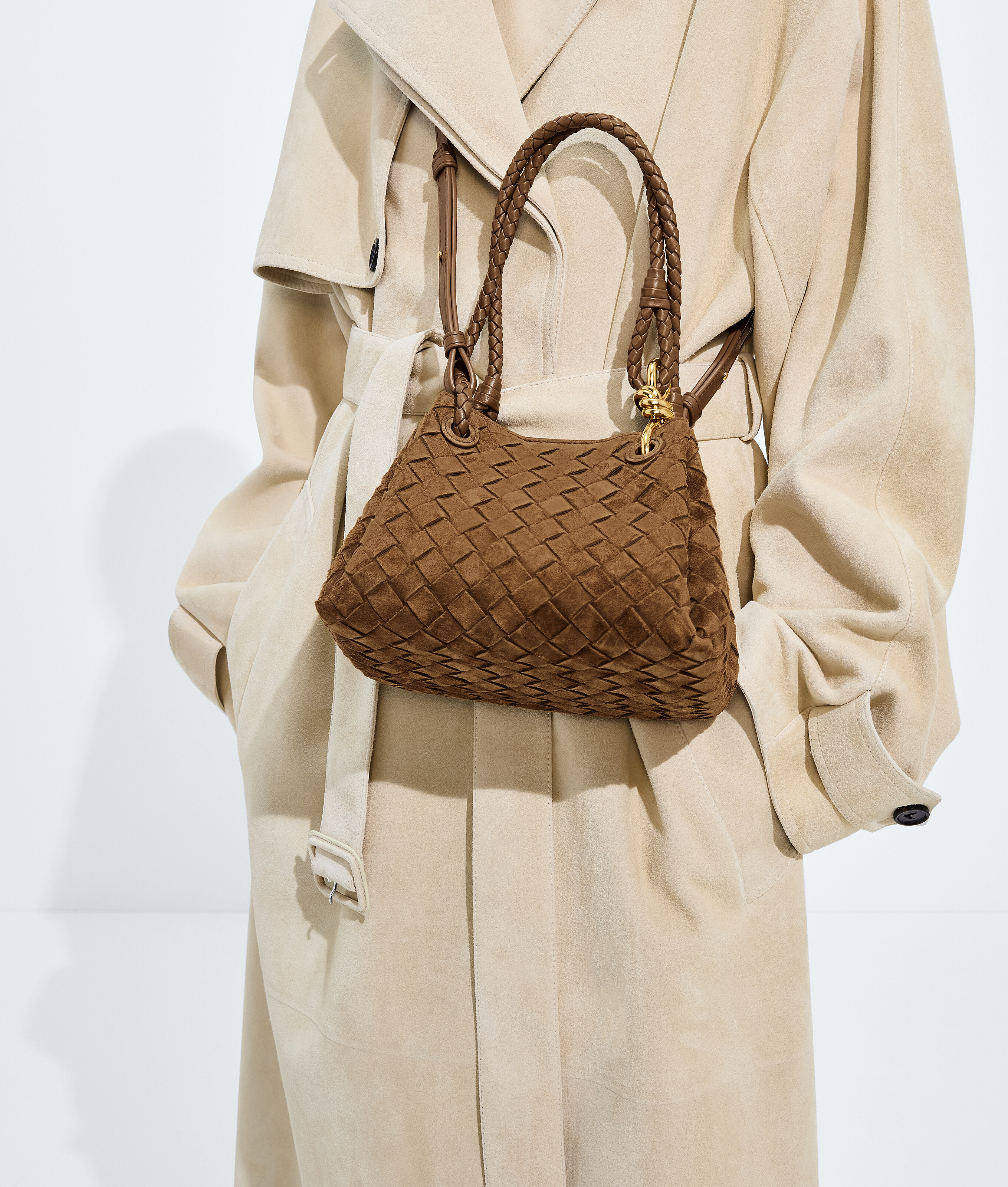 Women's Small Parachute in Dark caramel 20 Bottega Veneta Slovakia EN - Image 2