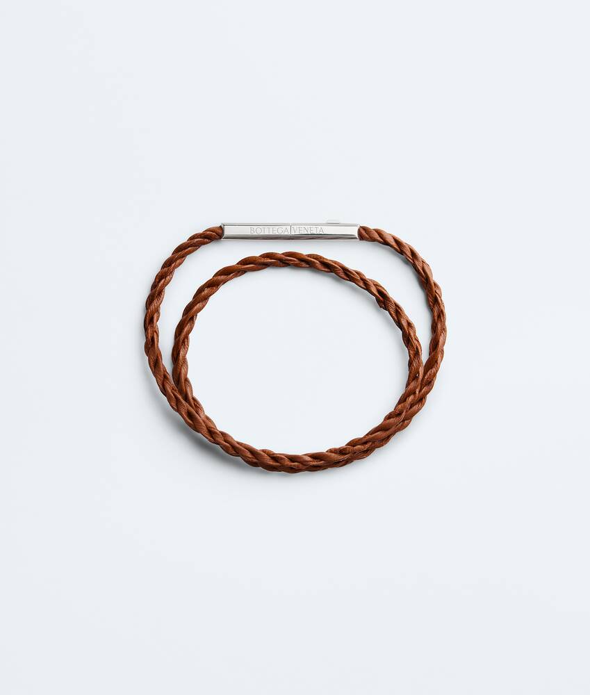 Men's Rope Leather Bracelet in Tannin Bottega Veneta Slovakia EN - Image 3