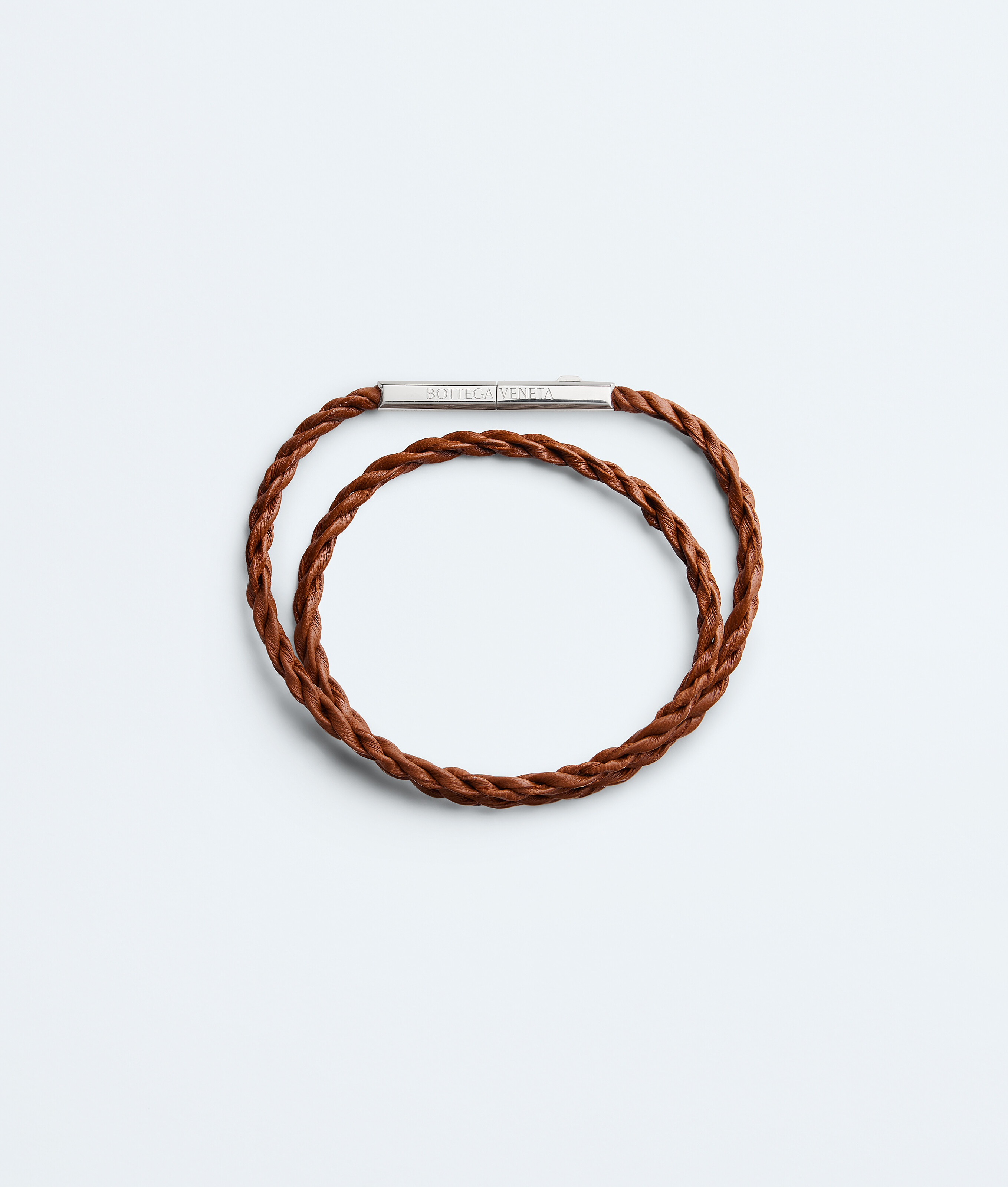 Men's Rope Leather Bracelet in Tannin Bottega Veneta Zimbabwe EN - Image 3