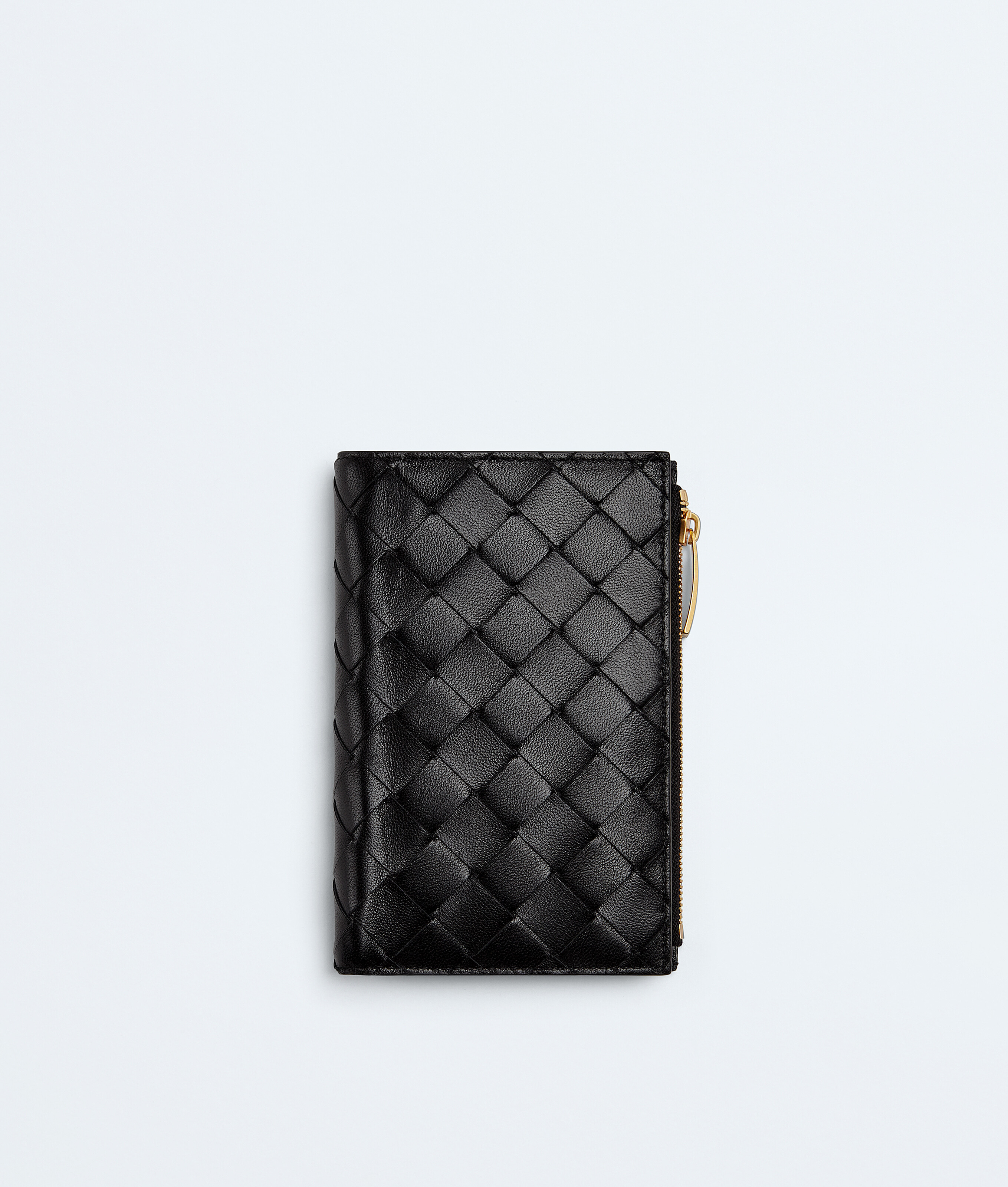 Intrecciato Medium Bi-Fold Wallet in Black — 812996861