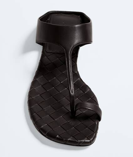 Women's Livia Flat Thong in Espresso Bottega Veneta United States EN - Image 4