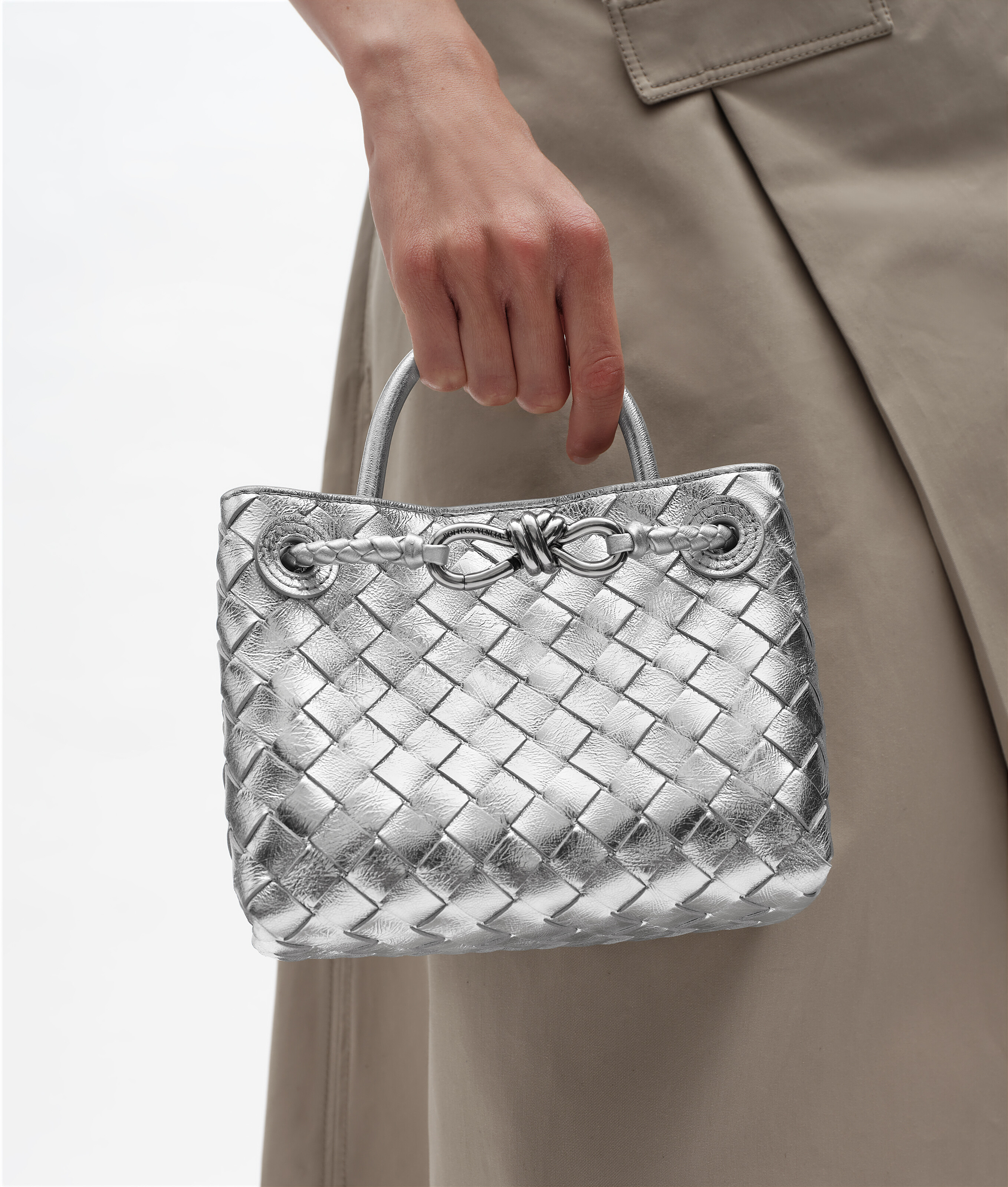 Women's Mini Andiamo in Silver Bottega Veneta Canada EN - Image 6