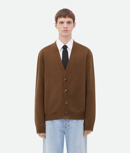 Men's Cashmere Cardigan in Cedar Bottega Veneta Denmark EN - Image 1