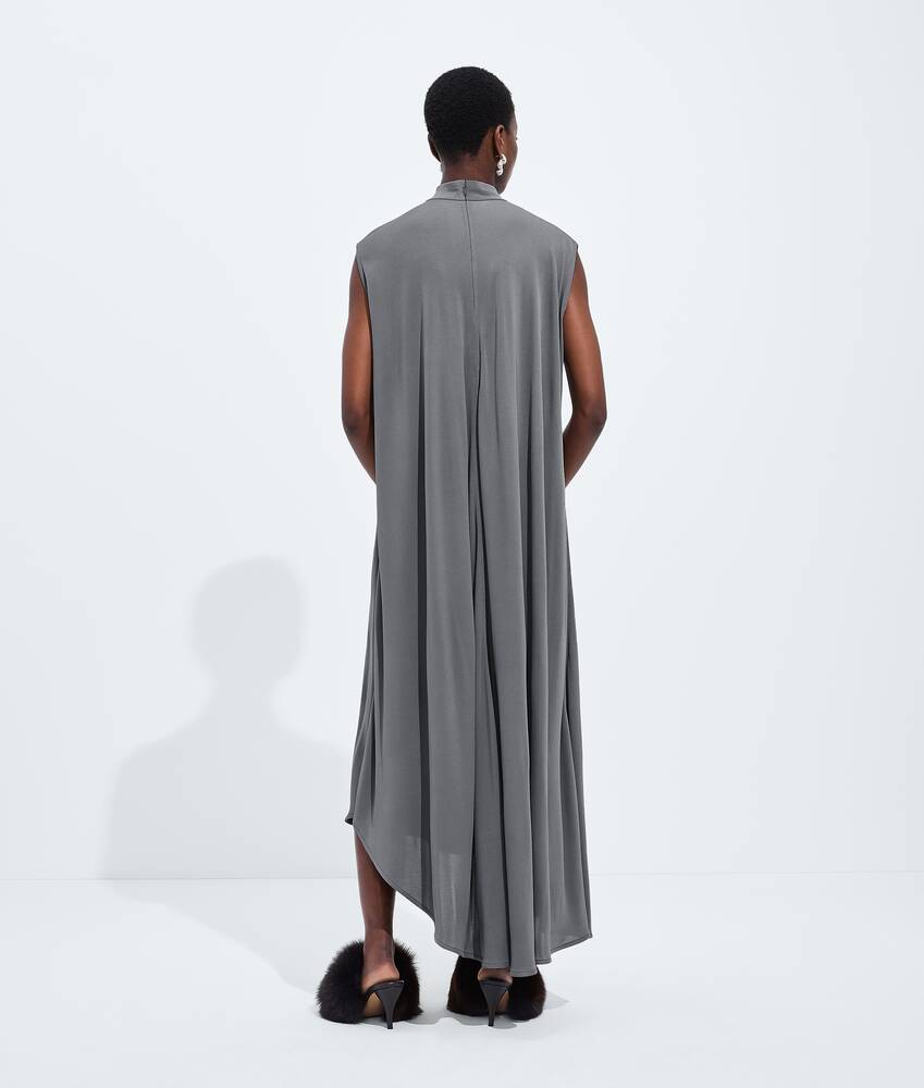 Kleid aus Viskosejersey-Cr&ecirc;pe f&uuml;r Damen in Harbor grey Bottega Veneta &Ouml;sterreich DE - Image 3