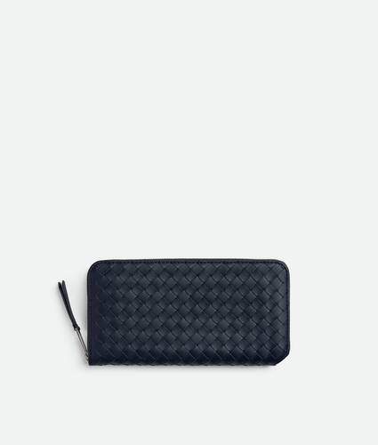 Portefeuille &agrave; fermeture zipp&eacute;e Intrecciato Piccolo pour Homme en Space Bottega Veneta France FR - Image 1