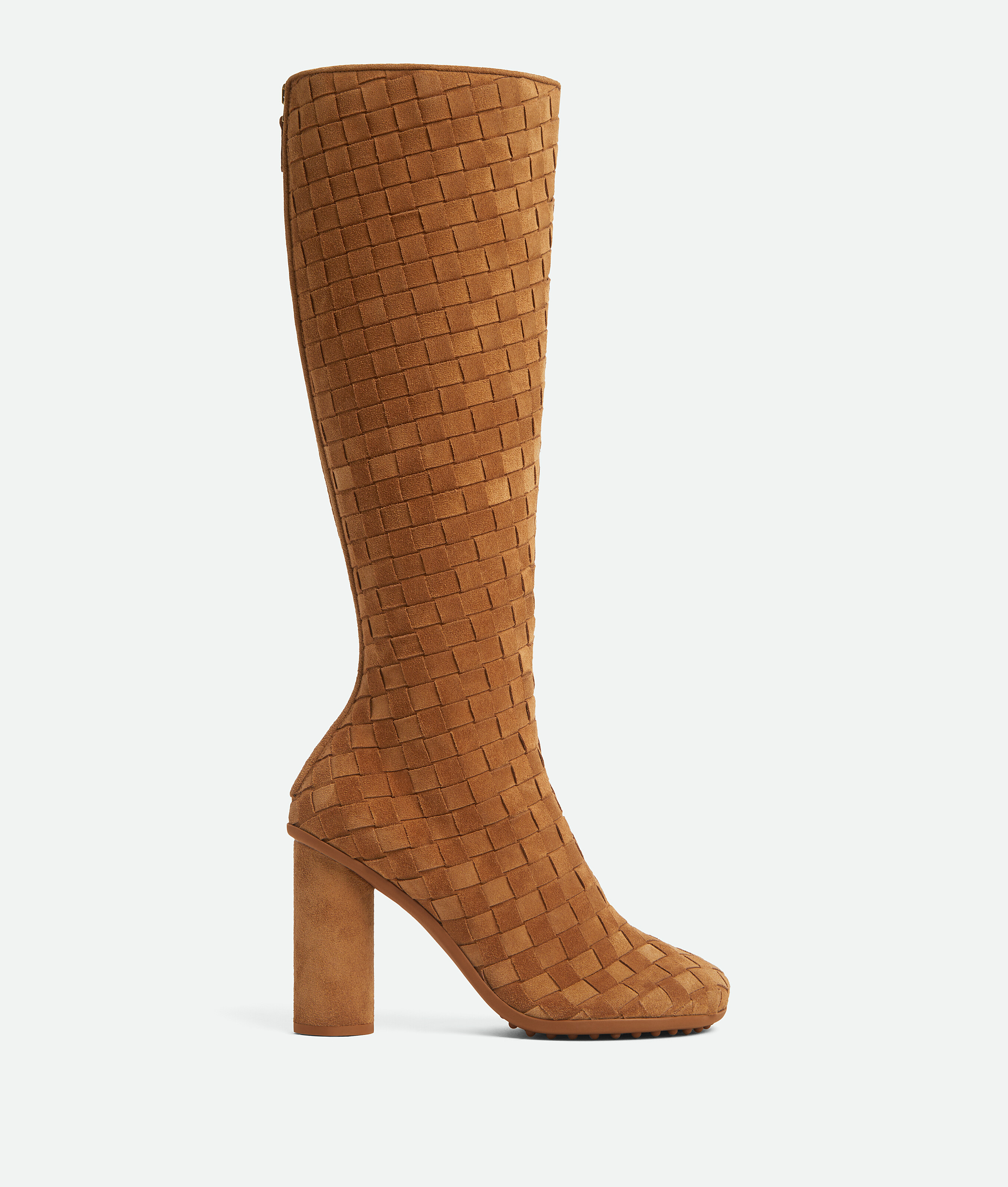 Bottega Veneta Suede Atomic Knee-high Boots 90 In Brown