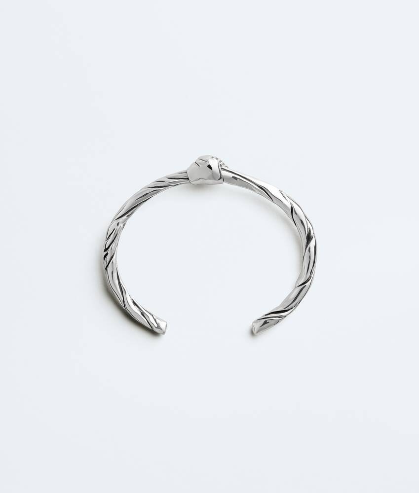 Women's Small Knot Cuff Bracelet in Silver Bottega Veneta Slovakia EN - Image 2