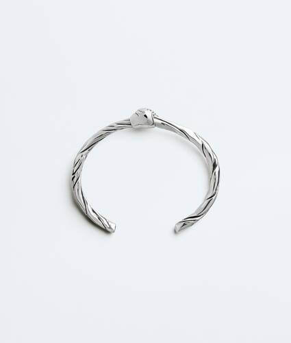 Women's Small Knot Cuff Bracelet in Silver Bottega Veneta Bulgaria EN - Image 2