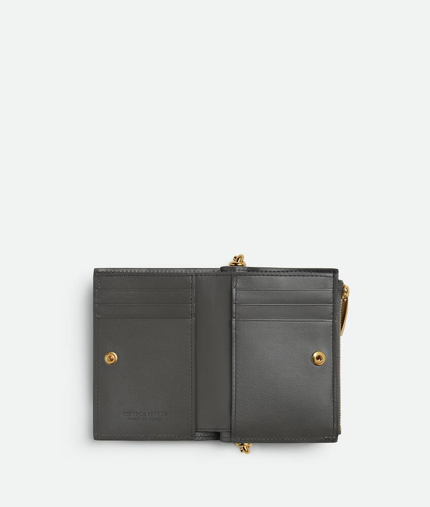 Women's Solstice Small Bi-Fold Wallet in Lapilli Bottega Veneta United Arab Emirates EN - Image 2