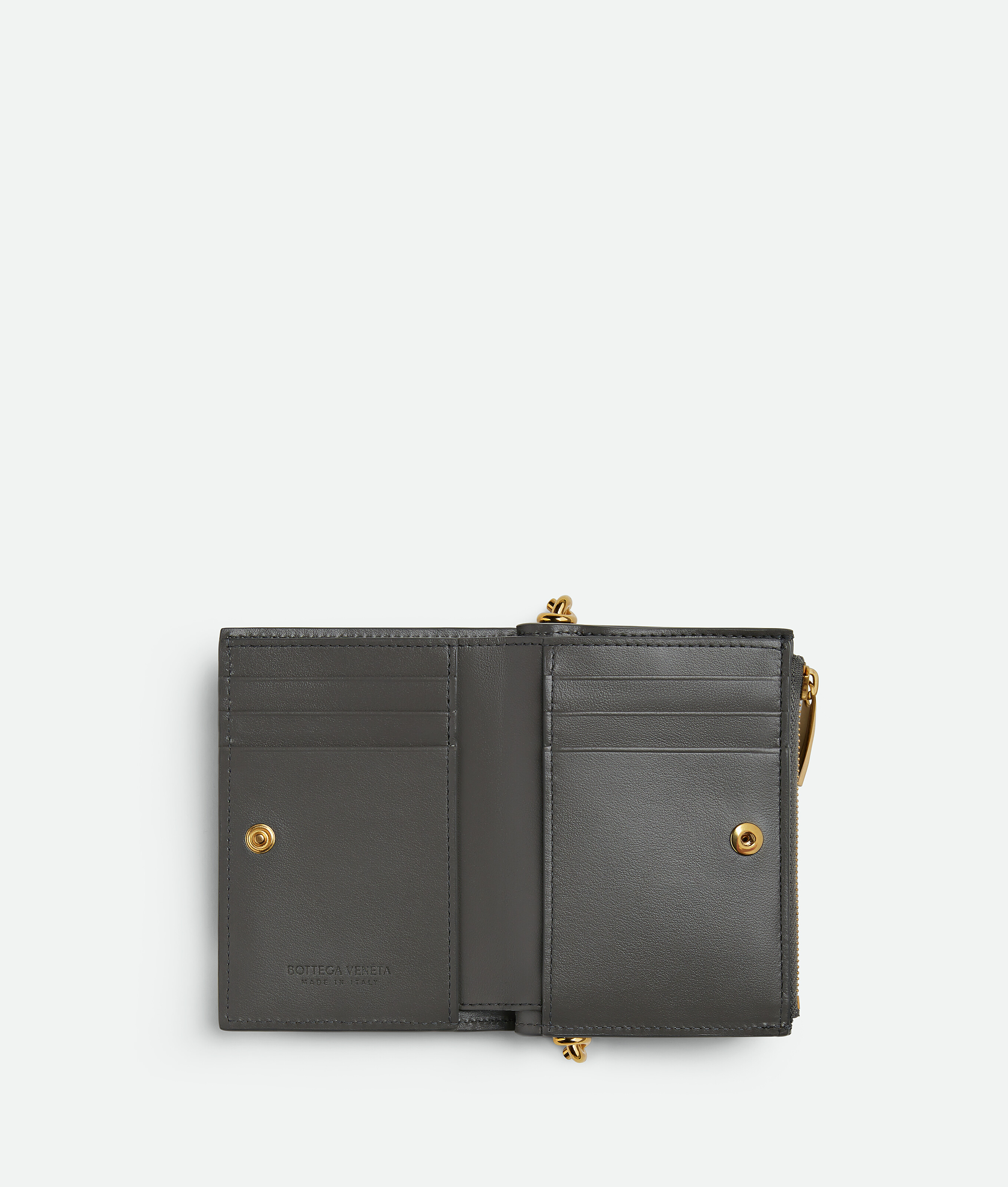 Women's Solstice Small Bi-Fold Wallet in Lapilli Bottega Veneta United Arab Emirates EN - Image 2