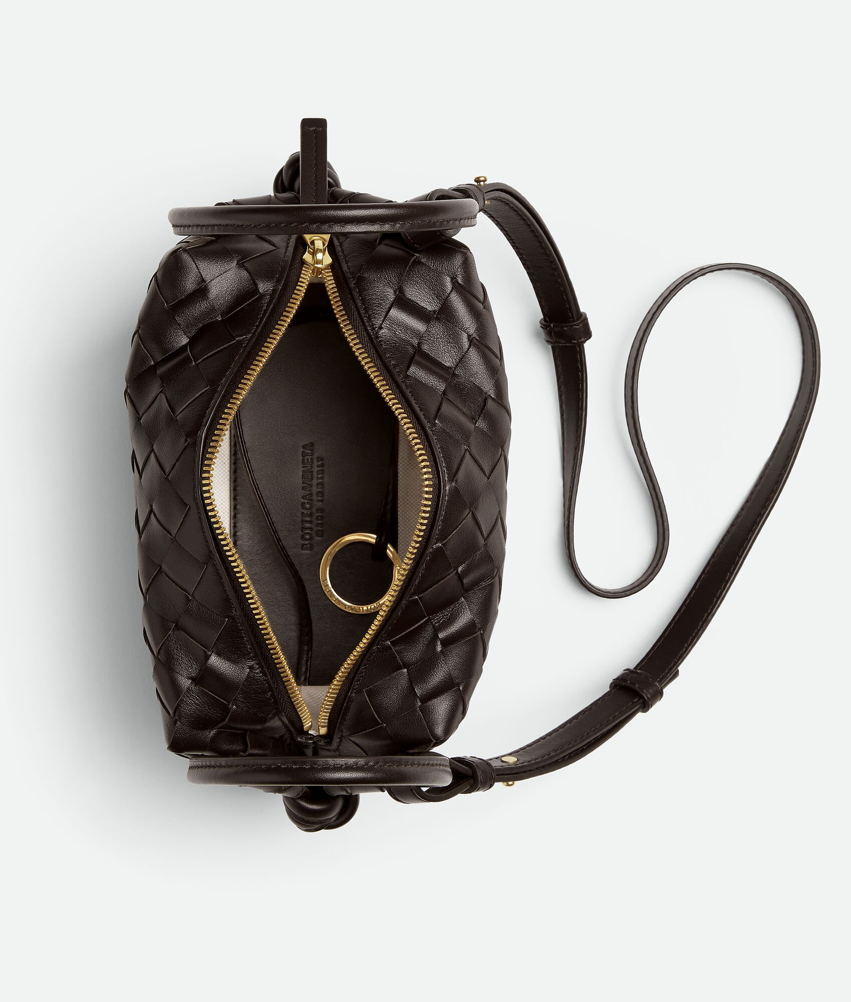 Bottega Veneta Loop Top Handle In Burgundy