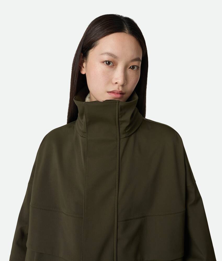 Women's Bonded Tech Wool Parka in Rainforest Bottega Veneta Hong Kong SAR China EN - Image 4