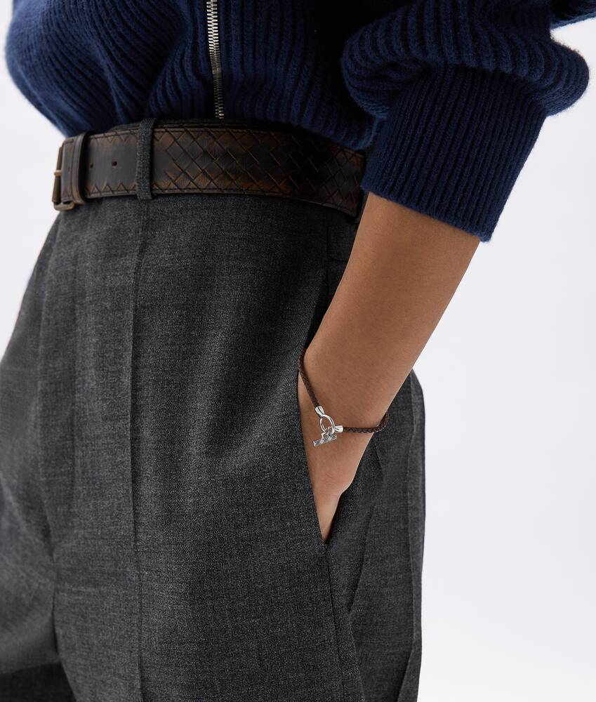 Men's Veneta Bracelet in Espresso Bottega Veneta Netherlands EN - Image 2