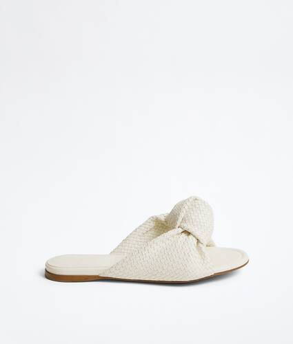 Mule plana Cherry para Mujer en Alabaster Bottega Veneta Estados Unidos ES - Image 1