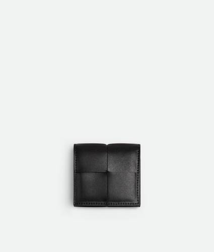 Men's Cassette Folded Coin Purse in Black Bottega Veneta Canada EN - Image 1