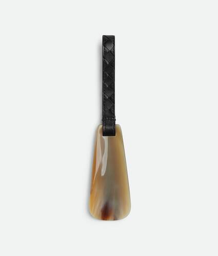 Intrecciato Shoe Horn in Black/natural Bottega Veneta Lithuania EN - Image 2