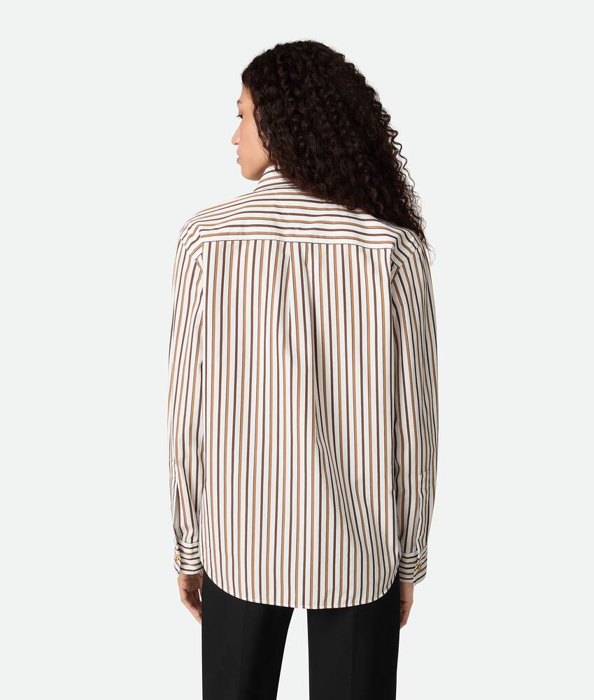 Display a large version of the product image 3 - Striped Cotton Poplin Shirt