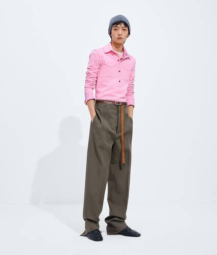 Men's Silk Taffeta Shirt in Gloss Bottega Veneta Greece EN - Image 5