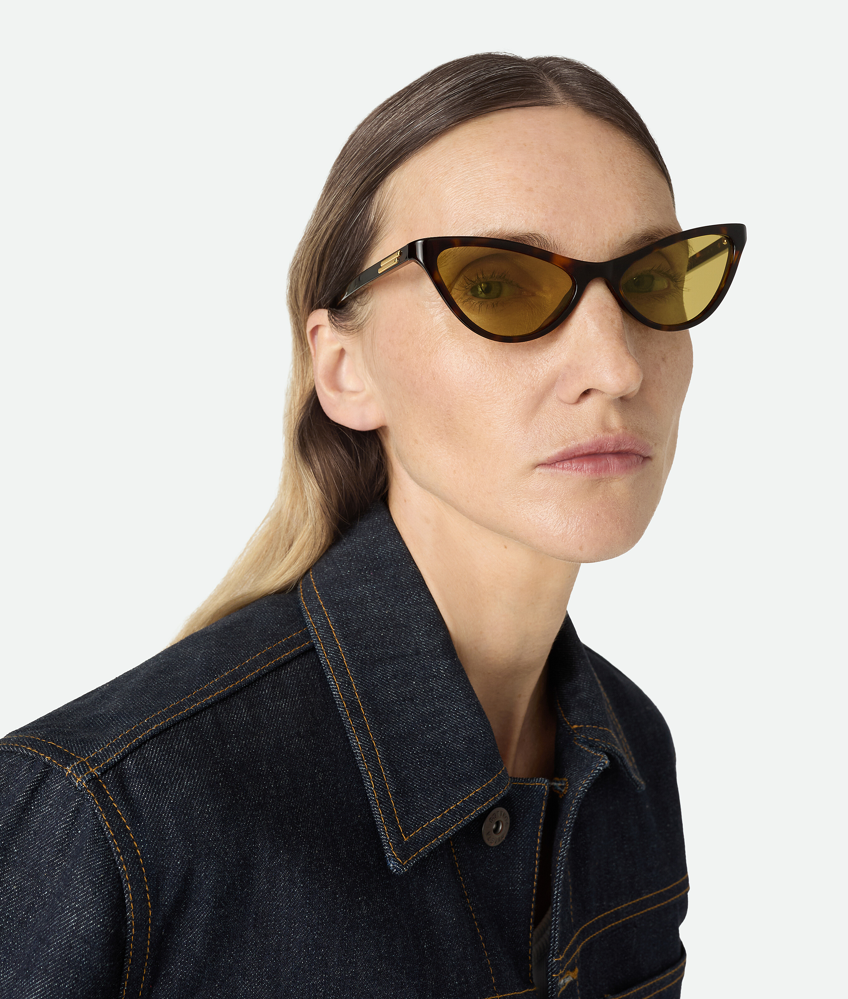 Bottega Veneta Classic Cat Eye Sunglasses In Brown