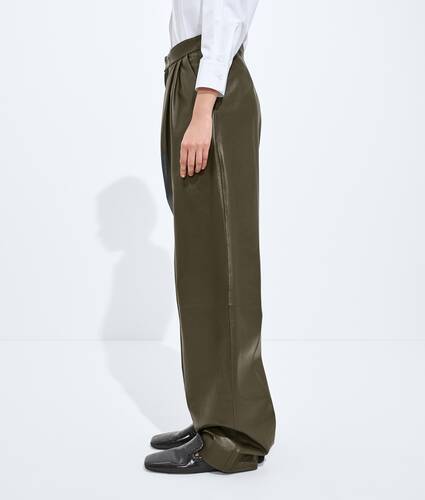 Pantalones de piel brillante para Mujer en Wader green Bottega Veneta Espa&ntilde;a ES - Image 2