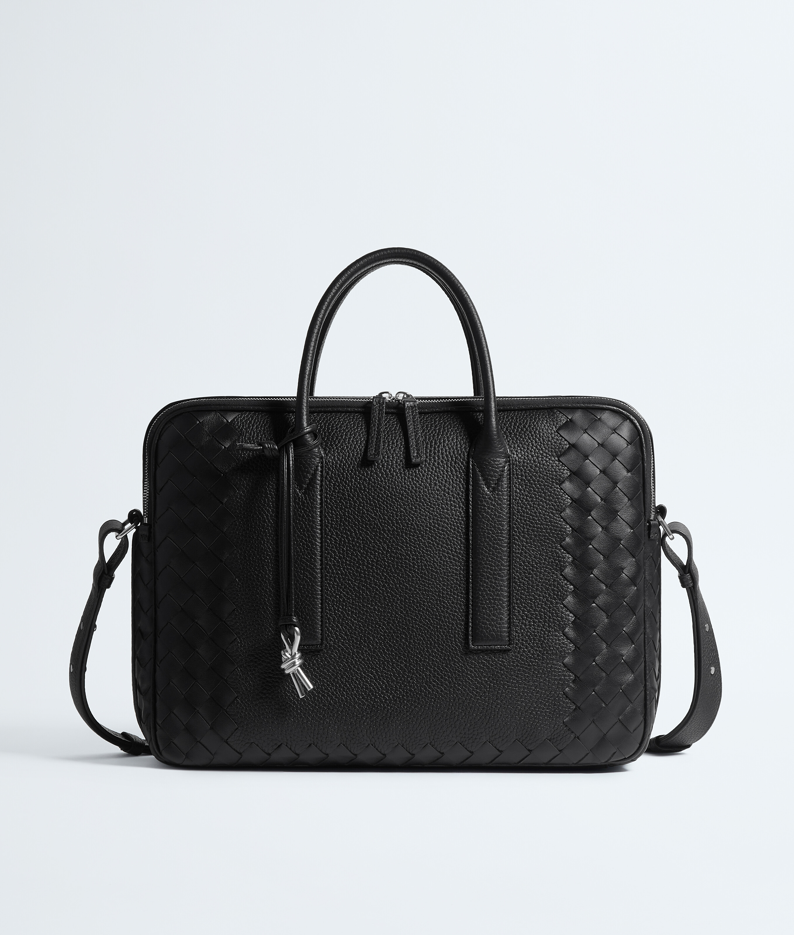 Bottega Veneta Black Getaway Briefcase - Man - U