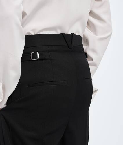 Men's Wool Grain De Poudre Pants in Double black Bottega Veneta Canada EN - Image 4