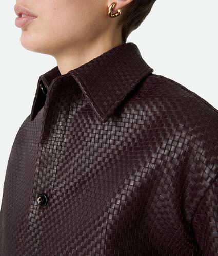 Mini Intrecciato Leather Shirt