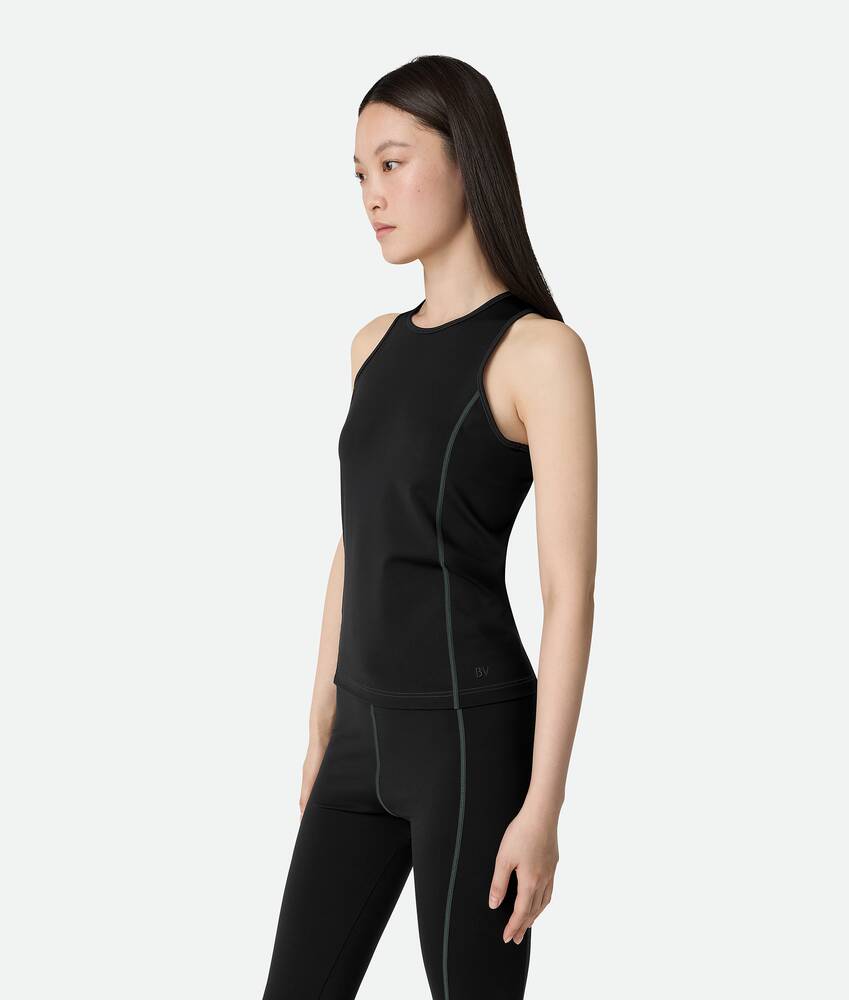 Women's Tech Jersey Tank Top in Black Bottega Veneta Hong Kong SAR China EN - Image 2