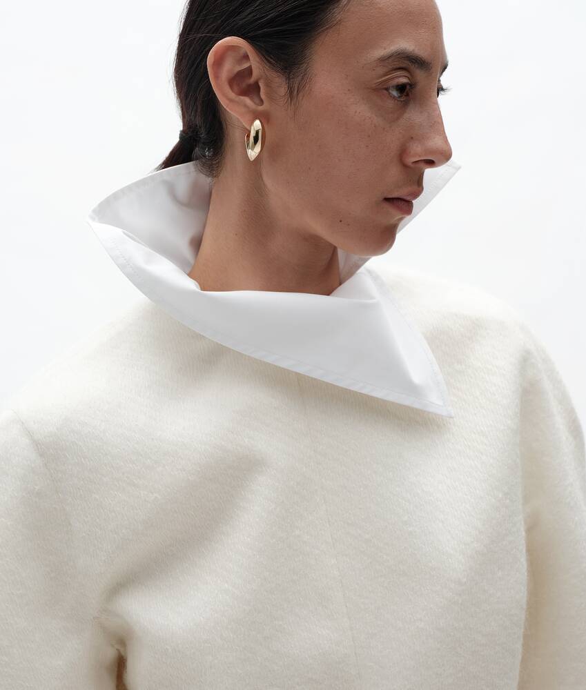Ela's Blusa em L&atilde; Mohair e Seda Mikado em Rice Bottega Veneta Brasil PT - Image 4
