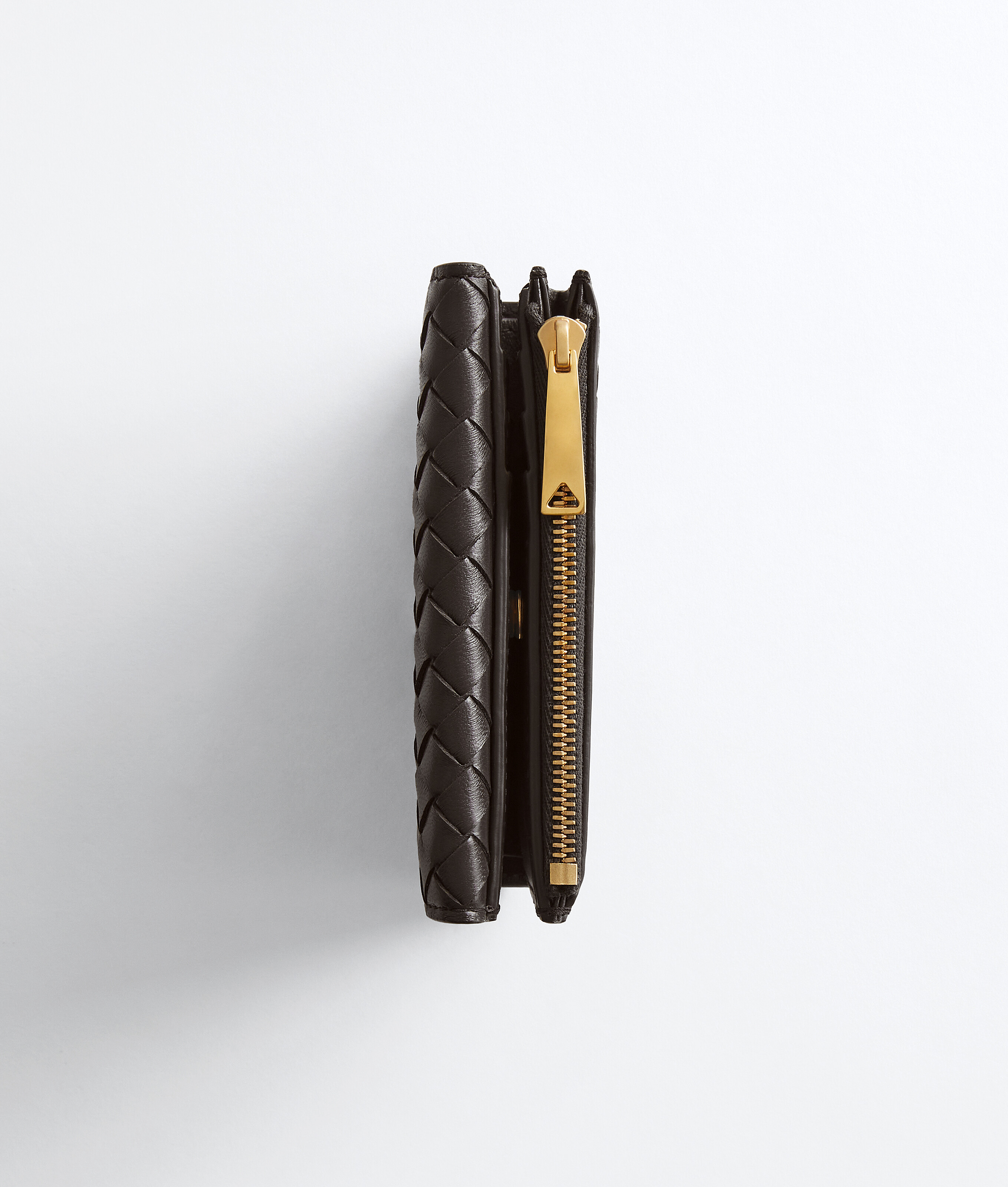 Women's Intrecciato Piccolo Small Bi-Fold Wallet with Flap in Espresso Bottega Veneta Luxembourg EN - Image 4