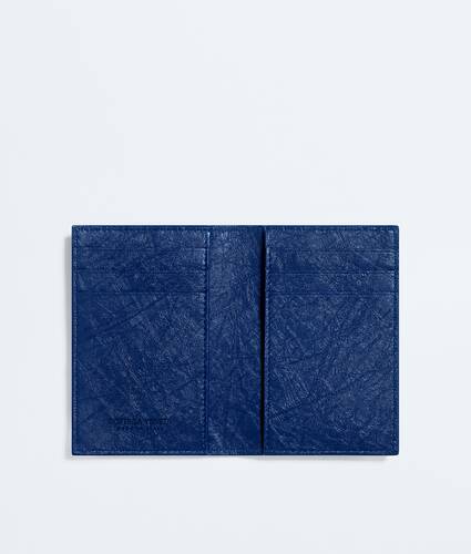 Men's Woven Mycelium Flap Card Case in Blue royal Bottega Veneta Hong Kong SAR China EN - Image 2