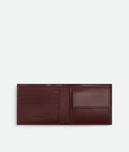 Portefeuille Bi-Fold Intrecciato avec porte-monnaie pour Homme en Black/madder brown Bottega Veneta Canada FR - Image 2