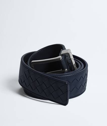 Men's Intreccio Loop Belt in Midnight Bottega Veneta Lithuania EN - Image 3