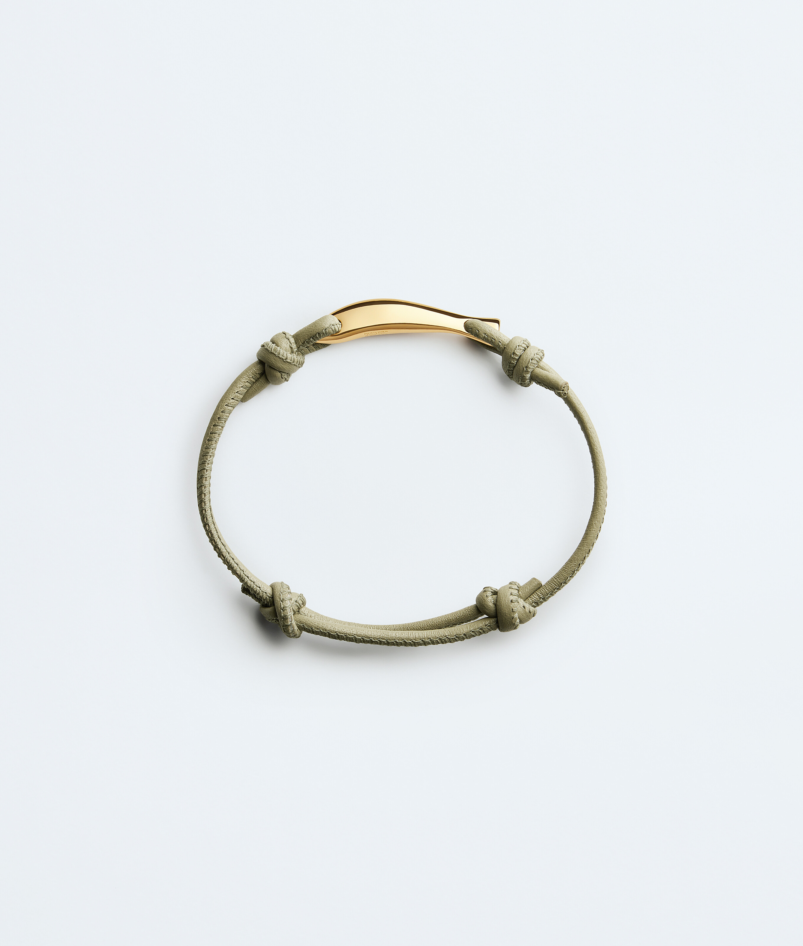 Women's Sardine Leather Bracelet in Travertine Bottega Veneta Luxembourg EN - Image 3